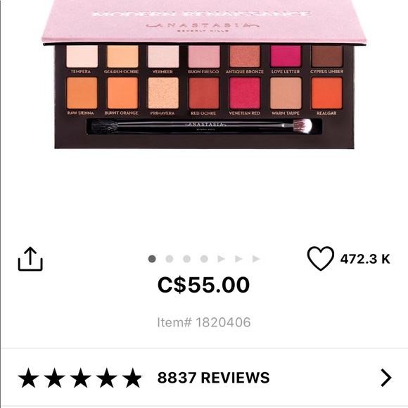 ABH- Modern Renaissance Eyeshadow Palette - Picture 3 of 3